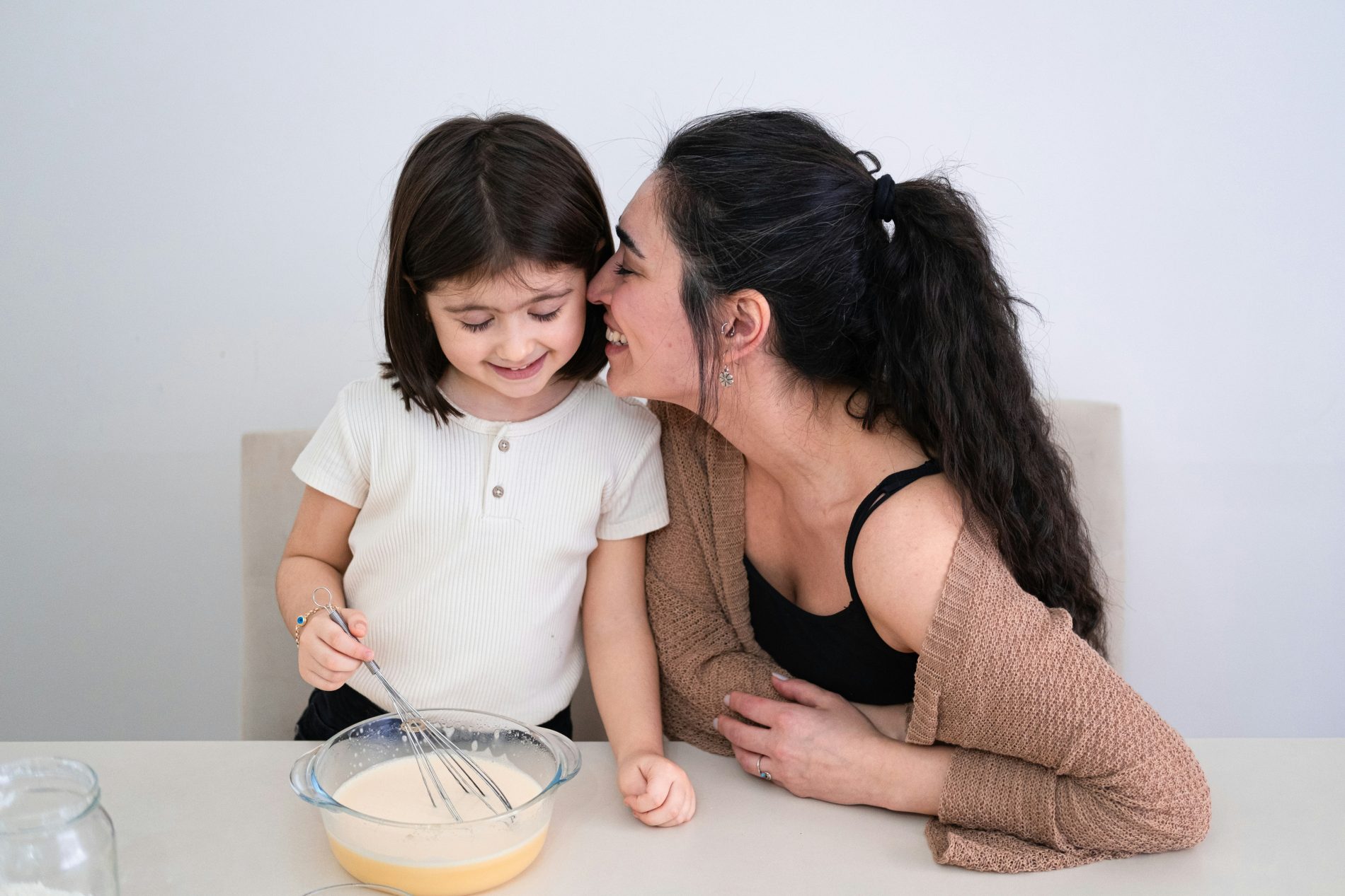 parent and child preparing simple food together for healthy digestion